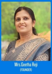 Mrs.Geetha Reji, Founder and Headmistress of Oliver Preschool Surathkal, established in the year 2002.
