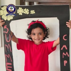 Young girl participating in a Summer Camp of Oliver Preschool Surathkal